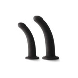 (D) Shi/Shi Sugar/Sugar Black Strap On Compatible Dongs 5In & 6In