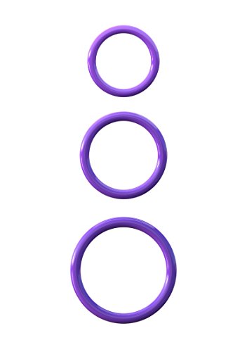 Pipedream Fantasy CRingz Silicone 3 Piece Stamina Set  Purple  1 Pound