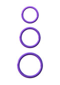 Pipedream Fantasy CRingz Silicone 3 Piece Stamina Set  Purple  1 Pound