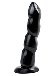 Basix Rubber Works 8-Inch Twist N Shout With Suction Cup Dong Black
