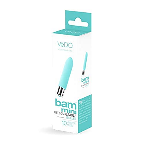 Vedo Bam Mini Rechargeable Bullet Vibrator (Turquoise)