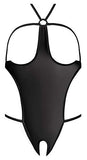 Ms Mesh Cupless Crotchless Teddy Blk S/M