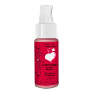 (D) CRAZY GIRL CHERRY BOMB 1OZ CLITORAL AROUSAL STRAWBERRY