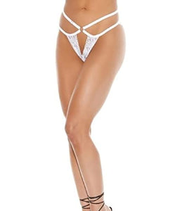 Barely Bare Vthong High Waist Panty Wh O