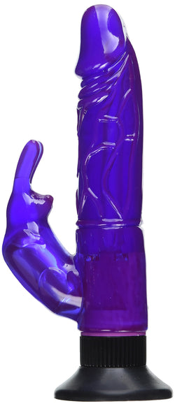 Powerful suction cup base holds the dong securely in place. The soft jelly material feels life-like and bends to conform to your contours while the vibrating clit stimulator hits the right spot every time.