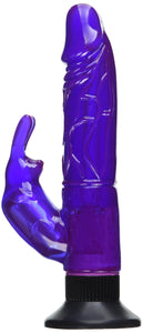 Powerful suction cup base holds the dong securely in place. The soft jelly material feels life-like and bends to conform to your contours while the vibrating clit stimulator hits the right spot every time.