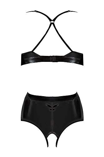 Ms Liquid Onyx Bra&Crotchlsspanty Bk 1Sq