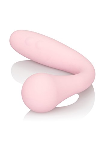 Calexotics Inspire 10-Function Usb Rechargable Waterproof Multi-Direction Silicone Bendable Vibrating G-Wand Massager, Pink