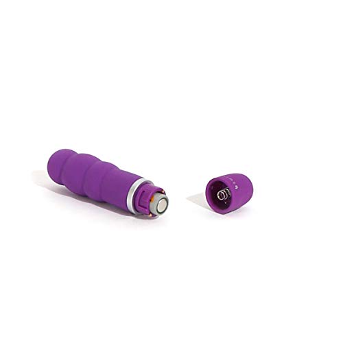 B Swish Bcute Classic Pearl Beaded Bullet Vibrator, Battery Operated, Intimate Portable Personal Massager With 5 Vibration Patterns, Travel-Size Clitoral Stimulator, Royal Purple