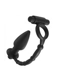 Master Series Viaticus Dual Cock Ring And Butt Plug Vibrator