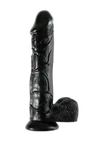 Pipedream Products Basix Rubber Works Mega Dildo, Black