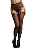 Shots Le Desir Cut Out Pantyhouse Os Blk