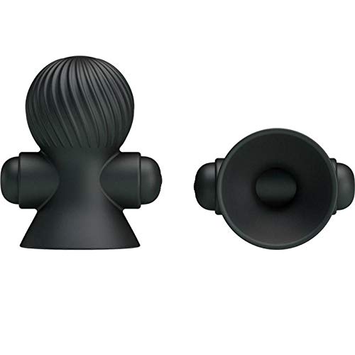 Pretty Love Rechargeable Nipple Suckers-Black