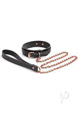 Bondage Couture - Collar And Leash - Black