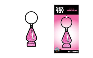 Glitter Butt Plug Keychain (Net)