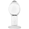 Crystal - Brosilicate Glass - Anal Plug- Large - Clear