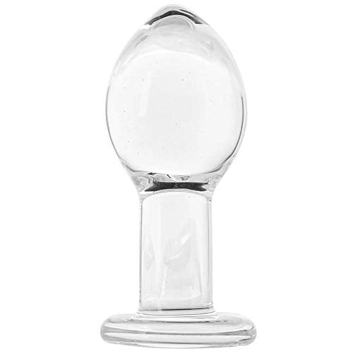 Crystal - Brosilicate Glass - Anal Plug- Large - Clear
