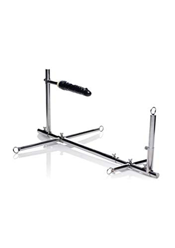Master Series Stuck And Stuffed Stockade With Dildo, Grey (Ae970)