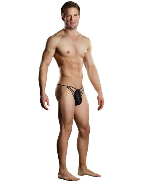 Mp Nylon Spandex Front Ring Gstr Blk 1Sz