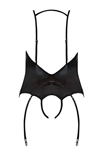 Ms Liquid Onyx Crotchless Teddy Blk Sm