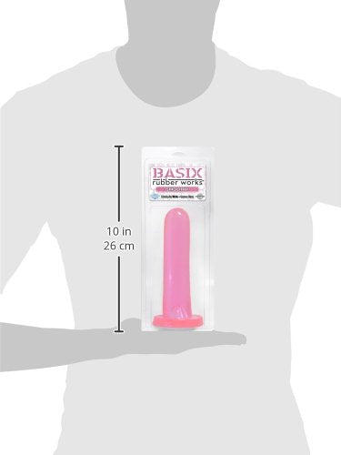 Basix Rubber Works 5Inch Smoothy Dong  Pink