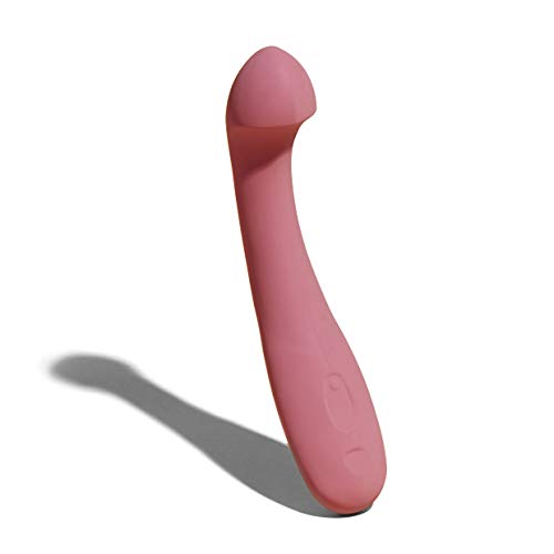 Dame Products Arc Personal Massager For Women And Couples - Curved Deep Feeling Stress Relief - Strong Motor Waterproof Body Safe Materials - Berry Color