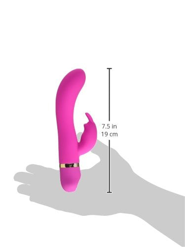 Calexotics Spellbound 7-Function Waterproof Silicone Dual Simulator Dual Motor Bunny Massager Vibrator, Pink