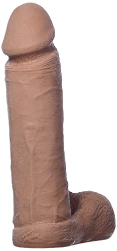 Doc Johnson Vac-U-Lock - The Realistic Cock - Ultraskyn - 8 Inch - F-Machine And Vac-U-Lock Harness Compatible Dildo - Caramel