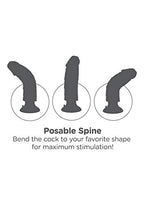 King Cock 6 In Vibrating Tan