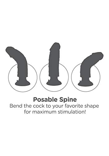 King Cock 6 In Vibrating Tan