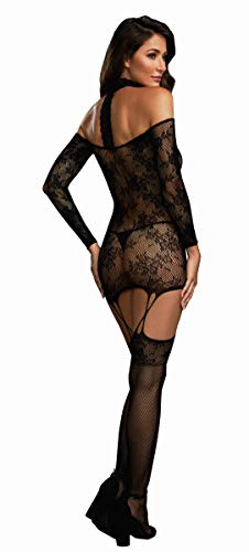 Dg Garter Dress&Attached Stockings Blkos