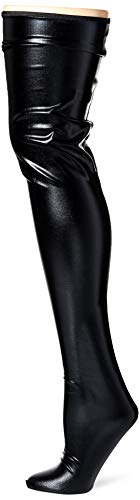 Wet Look Thigh High Black Os