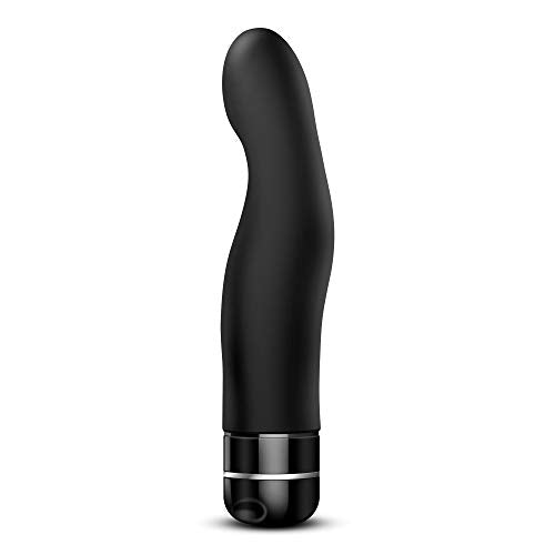 Blush Gio - 8 Inch Platinum Cured Puria Silicone G Spot Vibrator - Tunable Deep Rumbly Vibrations - Ipx7 Waterproof - Ultrasilk For A Smooth Sensual Feel - Adult Sex Toy For Women Couples - Black