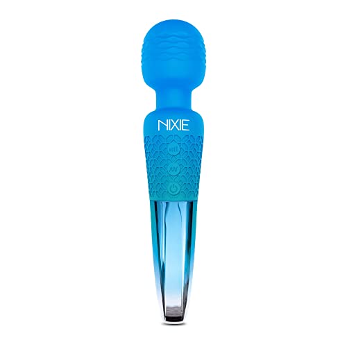 Nixie Rechargeable Wand Blue Ombre Metal