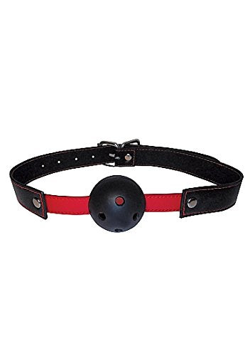 (D) Manbound Red Ball Gag (Out End Aug)
