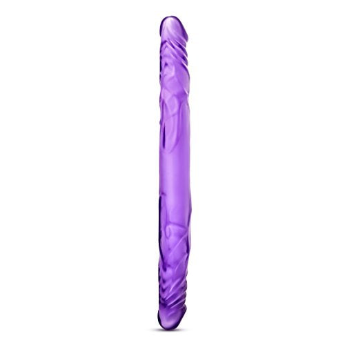 Blush Novelties - 14 Inch Double Ended Realistic Dildo Lesbian Couple Double Penetration Dp Sex Toys For Women - Purple