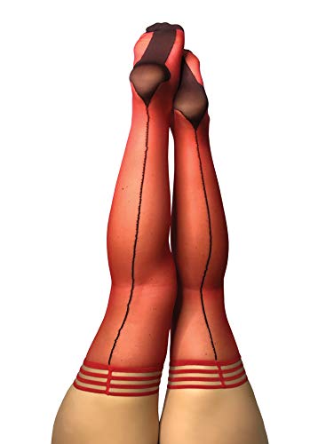 Kixies Monica Red Sheer  - Size D