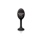 Renegade - Rattler Cherry-Stem Tail Anal Butt Plug With Metal Beads For Intense Stimulation- Black