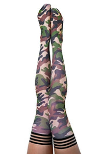 Kixies Alex Camo Thigh High Size A