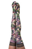 Kixies Alex Camo Thigh High Size B