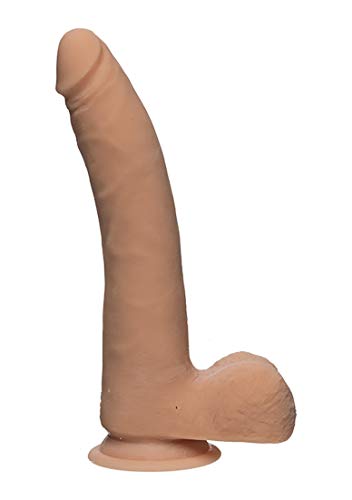The D  Realistic D  ULTRASKYN Slim 9 Inch with Balls  Vanilla 170037CD