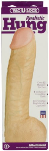 Doc Johnson Hung Vac U Lock 12.5" Attachment, White