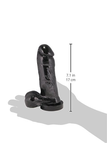 Cloud Nine Collection Cloud Nine Delightful Dong With Balls, Black 6-Inch, Black