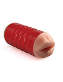 Pipedream Extreme Toyz Tight Grip Mouth And Ass Masturbator, Red, 1 Pound