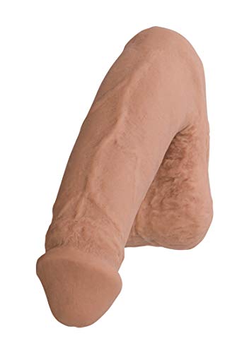Doc Johnson - Pack It - Prosthetic Flaccid Penis - Realistic Size And Feel - Heavy (200 G)- Caramel