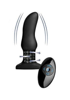 Rimmers Curved Rimming Plug With Remote, Model M, Black