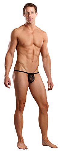 Mp Stretch Lace Posing Strap Black O/S