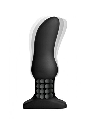 Rimmers Curved Rimming Plug With Remote, Model M, Black