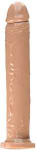 Ignite Cock Dildo With Suction Cup, Brown, 10 Inch