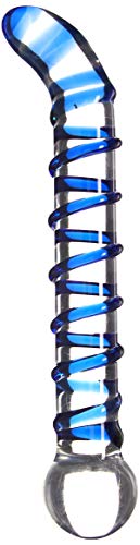 Mr. Swirly 6.5 Inch G-Spot Glass Dildo